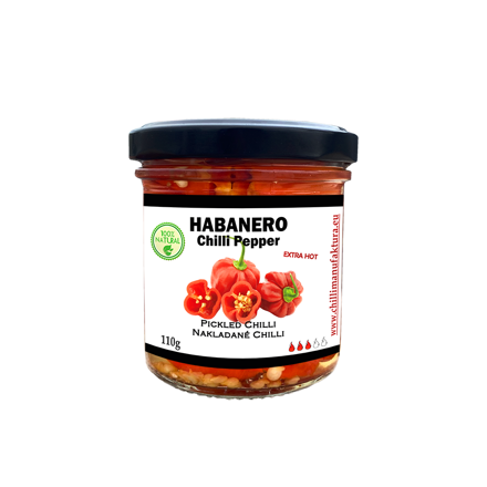 Wysterilyzowane Habanero, pokrojone w plastry 110 g